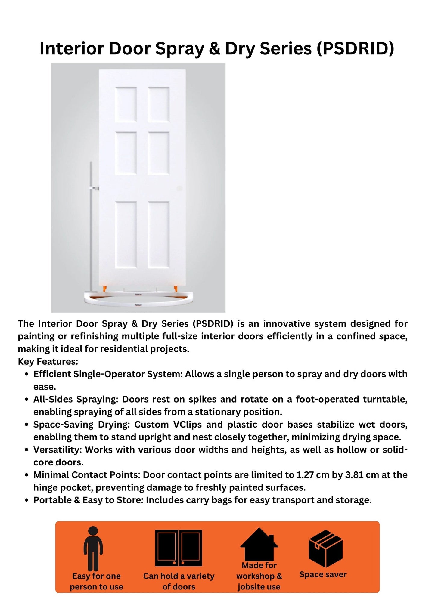 Interior Door Spray & Dry Series by Paintline