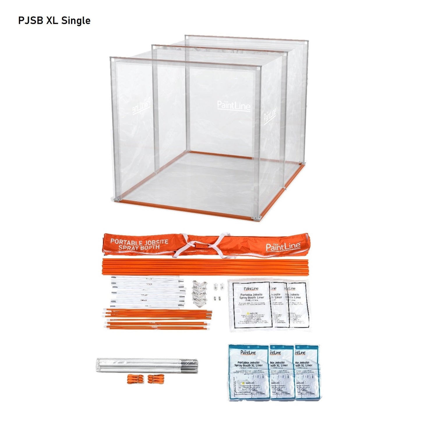 Interior Portable Door Spray Booth XL With Vent by Paintline