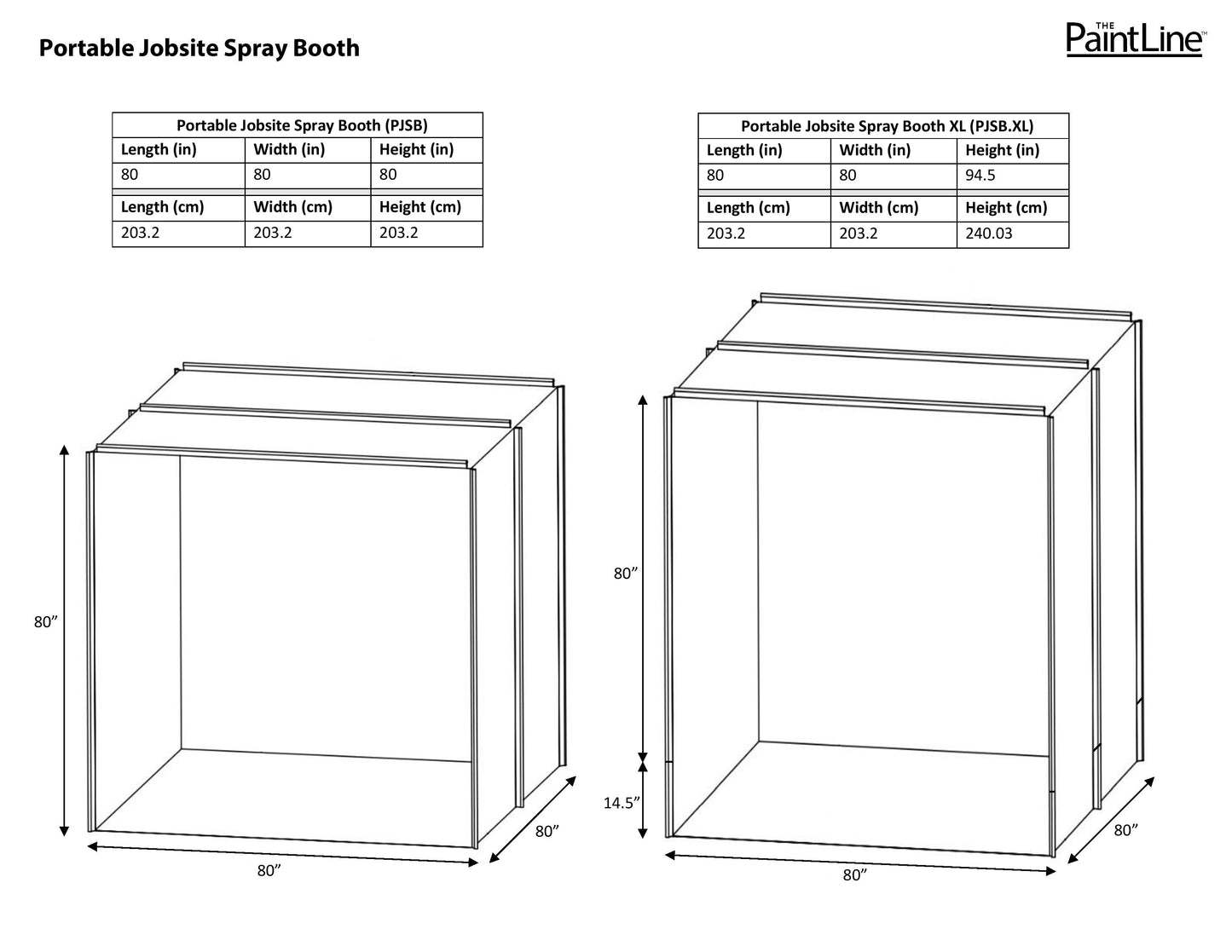 Interior Portable Door Spray Booth XL With Vent by Paintline