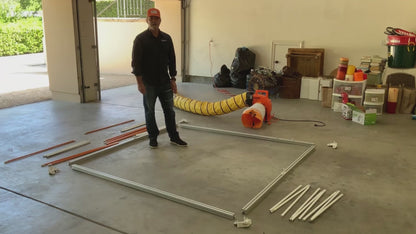 Interior Portable Door Spray Booth XL With Vent by Paintline